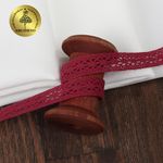 Кружево вязаное (тесьма) 15 мм / 10 метров, диз. 293, цв.26 бордовый уп. 10 м, Kruzhevo