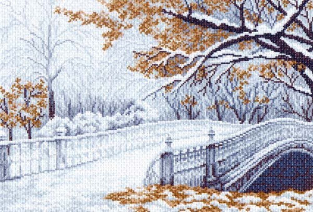 Рисунок на канве Матренин Посад 37х49 - 1200 Первый снег