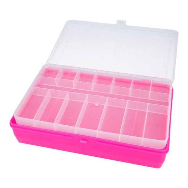 Органайзер для швейных принадлежностей 23.5х15х6.5 см, пластик, малиновый, Тривол №2