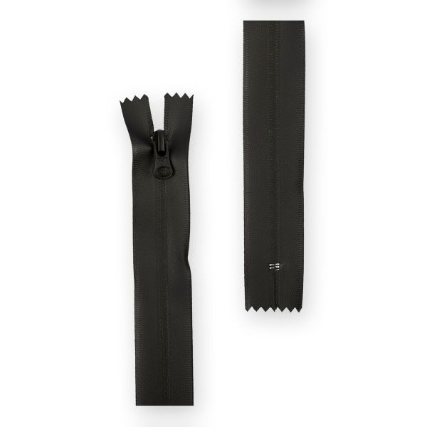 Молния спираль (витая) Т5 (5 мм) 1 зам., н/раз., 18 см, водонепроницаемая, 002 черный, G105W Gamma, 10 шт