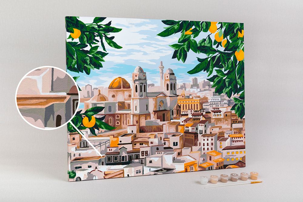 Картина по номерам Фрея PNB/PL-204, В тени апельсинового дерева, 50х40 см