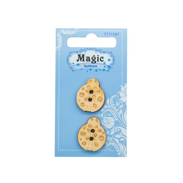 Украшения декоративные пуговицы Божья коровка, 2 шт, Magic Buttons LW826-V45