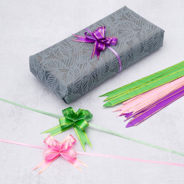 Набор бантов бабочка 1.7х34 см, ассорти 2, 3 цвета, 15 шт