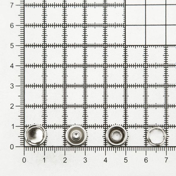 Кнопка рубашечная (джерси) закрытая ⌀10.5 мм, 144 шт, МЕТАЛЛ, никель, NEW STAR