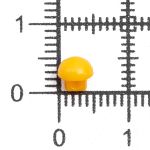 Украшения декоративные пуговицы Мини круглые на ножке, 5мм, уп/20 шт, желтый