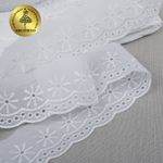 Кружево шитьё 40 мм, диз.0342, 04 сумрачно-белый, 13.71м, Kruzhevo