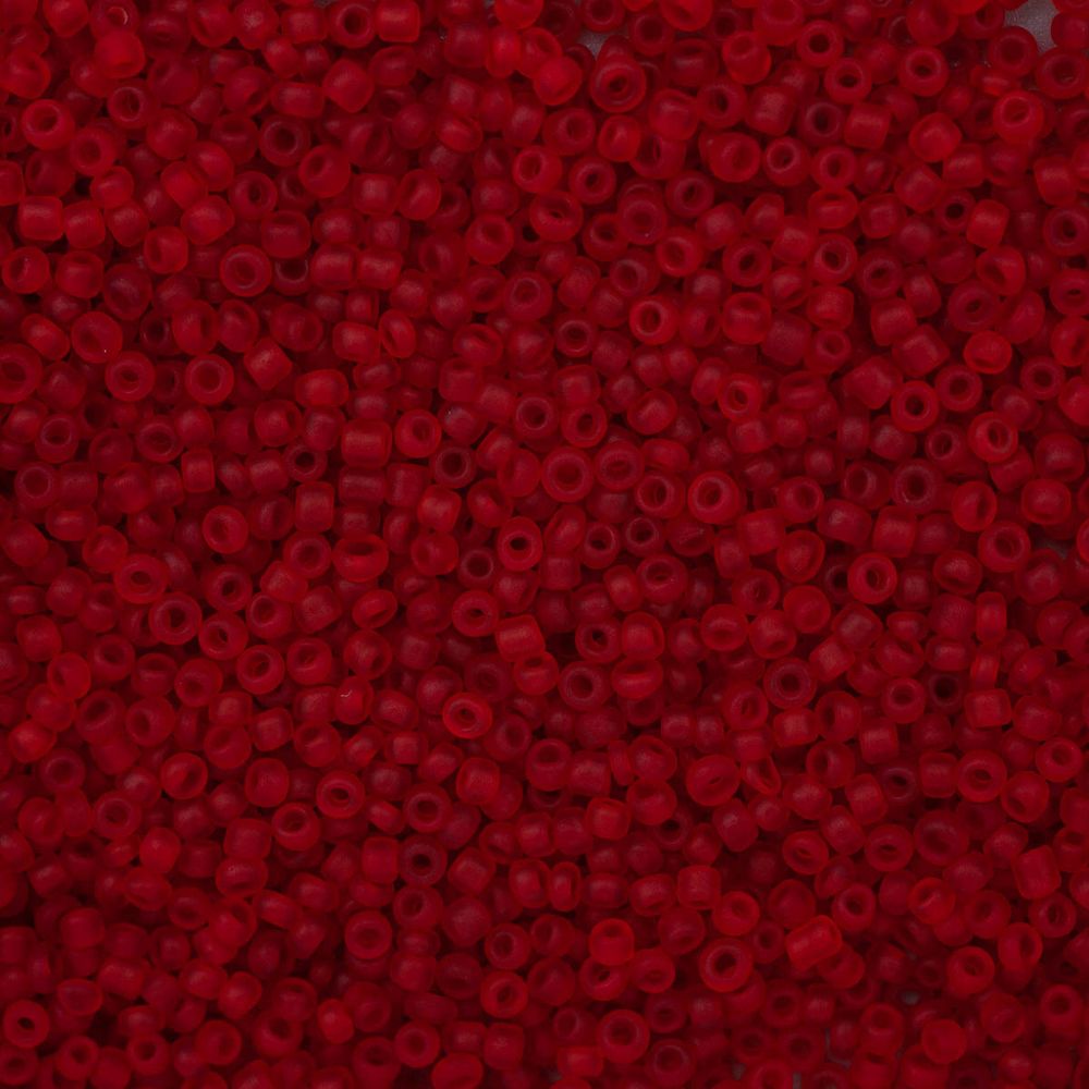 Бисер Astra&amp;Craft 11/0 (2.1 мм), 200 г (10х20 г), цв. M5 красный/прозр.матовый