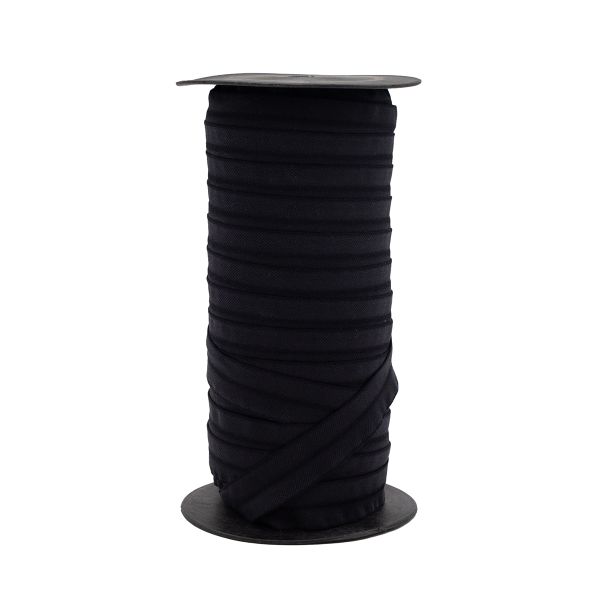 Резинка бельевая (окантовочная) блестящая 20.0 мм / 50 метров, черный