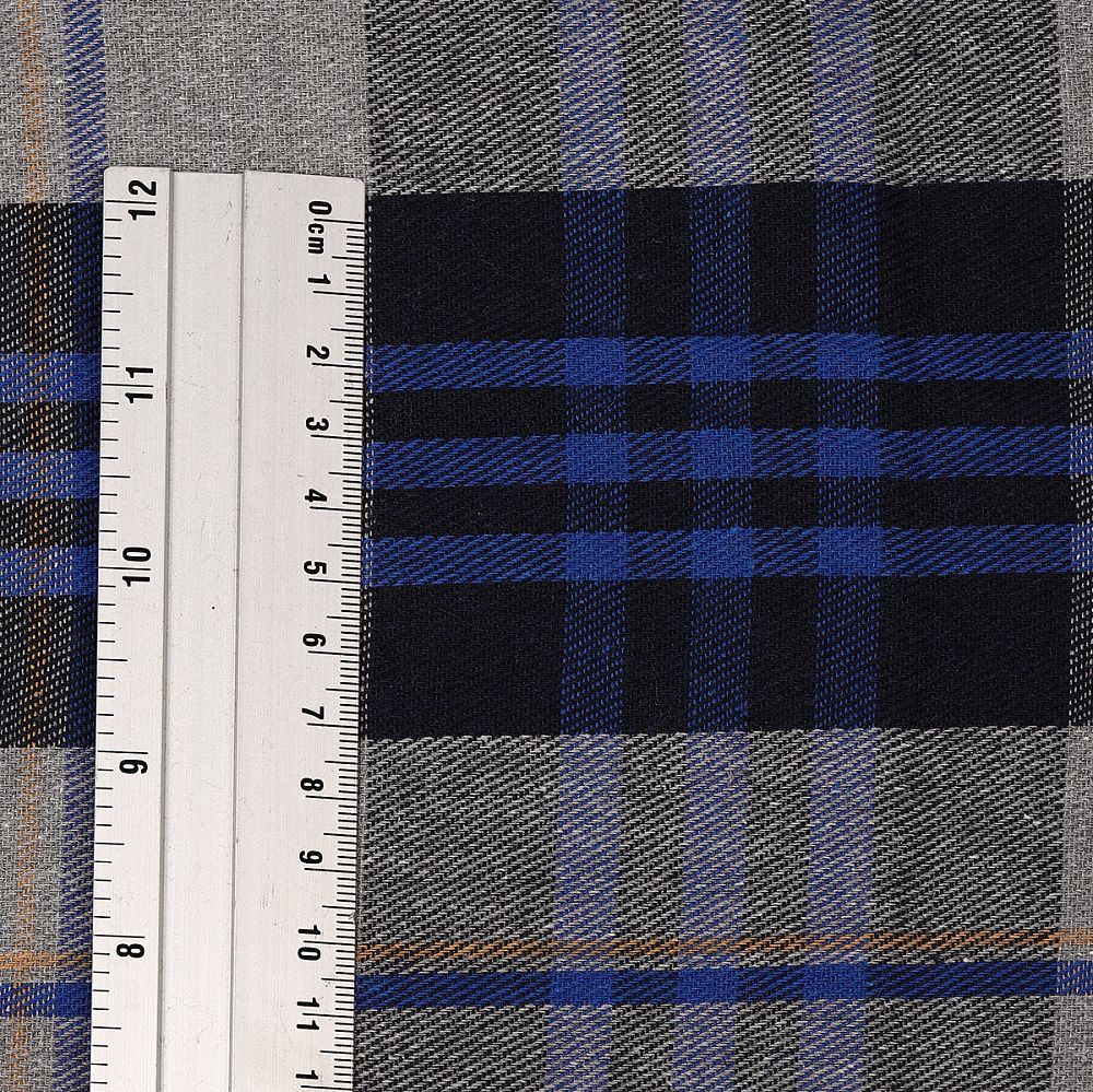 Фланель рубашечная 150 г/м², 150 см / 2 метра, TBY.Fl.T390.2, цв.390 синий