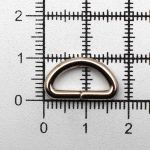 Полукольцо сварное металл внутр. 12 мм (внешн. 17х11 мм, ⌀2.5 мм), 50 шт, никель ГР, 6045