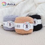 Пряжа Astra Premium (Астра Премиум) Плюшевая / уп.2 мот. по 100 г, 80 м, 820 бежевый