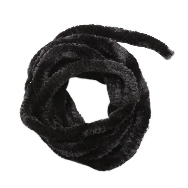 Синель для брошей 0.5 мм / 1 метр, микро п/э, Астра, черный