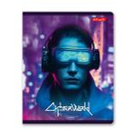 Тетрадь ученическая общая, глянцевая ламинация, A5+ 96 л. на скобе 60 г/м², белизна 100%, 5 шт, линия в термоусадочной пленке, 000796 Игромания, Светоч 96ТЕТл-004