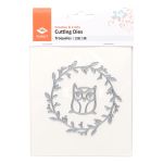 Форма для вырубки, Сова, 100х100мм, 861-009-015