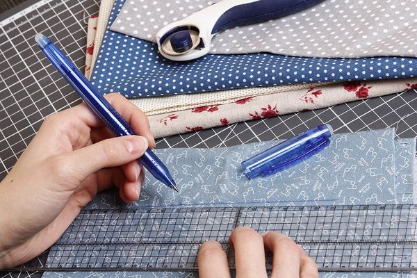 Ручка для ткани, 04 синий, Gamma