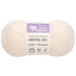 Пряжа Люблю вязать Фитнес 200 / уп.6 мот. по 50 г, 200 м, 001 белый