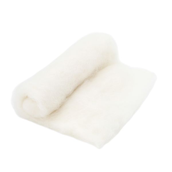 Шерсть для валяния Ангорка 100 г, Камтекс, 205 белый