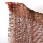 Сетка бельевая со стразами 100 г/м², шир.140 см / 13.71 метра, 2025 цв.68 бежевый /2025.68/