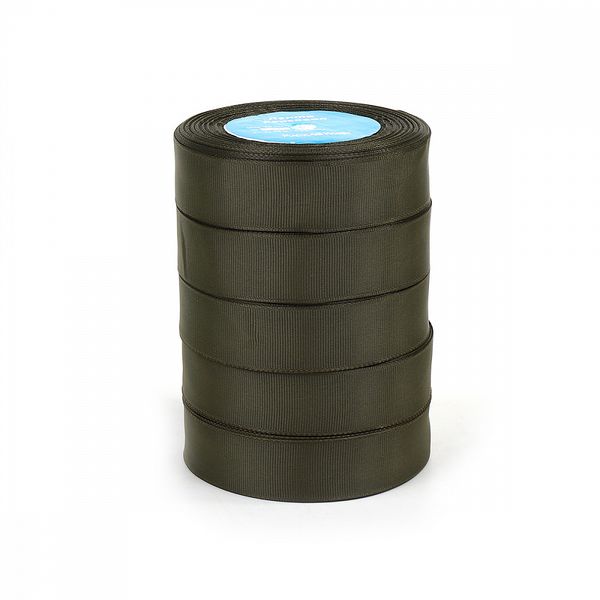 Лента репсовая (в рубчик) 25.0 мм, цв.569 хаки For Hobby 5 шт по 22.86м (±1м)