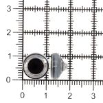 Пуговицы на ножке 18L (11мм) (Black (черный)) AK02, 72 шт