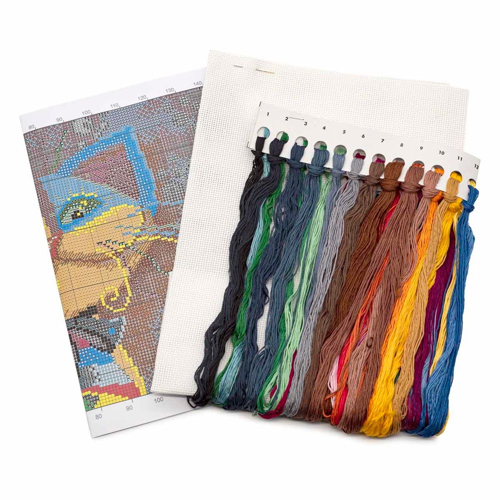 Набор для вышивания нитками РС Студия, Кот 28х35 см