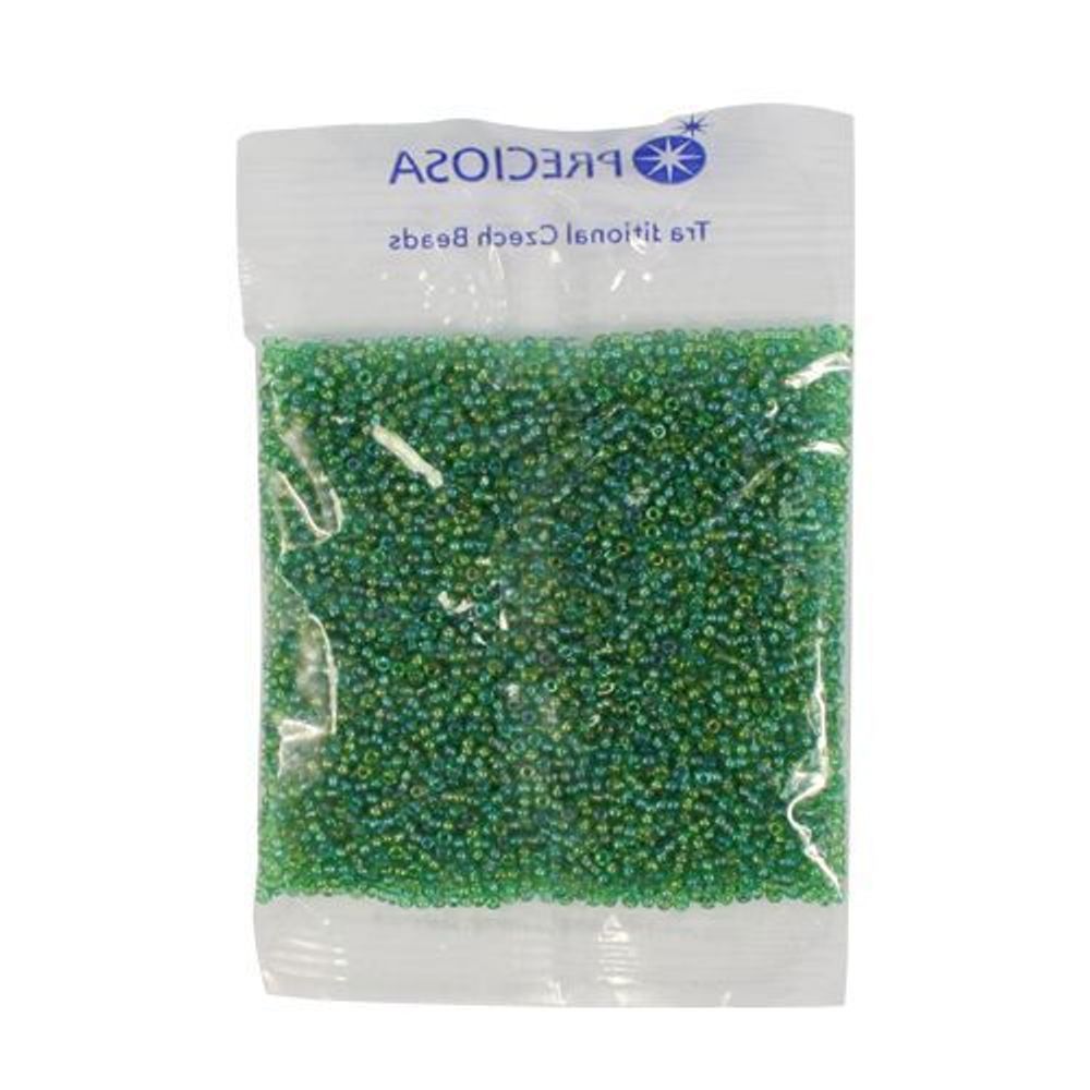 Бисер Preciosa прозрачный с радужным покрытием 10/0 (2.3 мм), 1х50г, цв. 51100