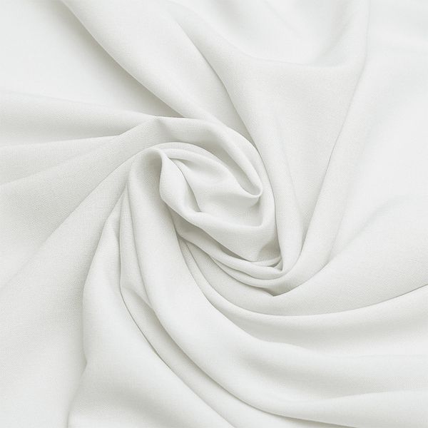 Штапель 110 г/м², 145 см / 2 метра, TBY-Vi-30-01.2, цв.01 белый