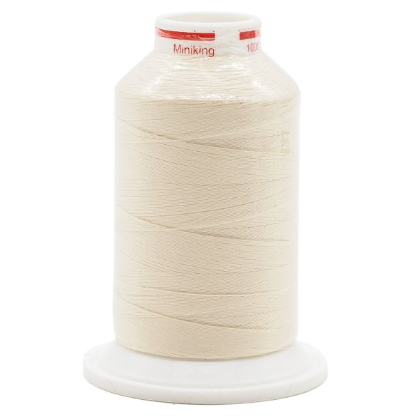 Нитки оверлочные Gutermann Miniking, 1000м, 802 молочно-бежевый, 5 катушек