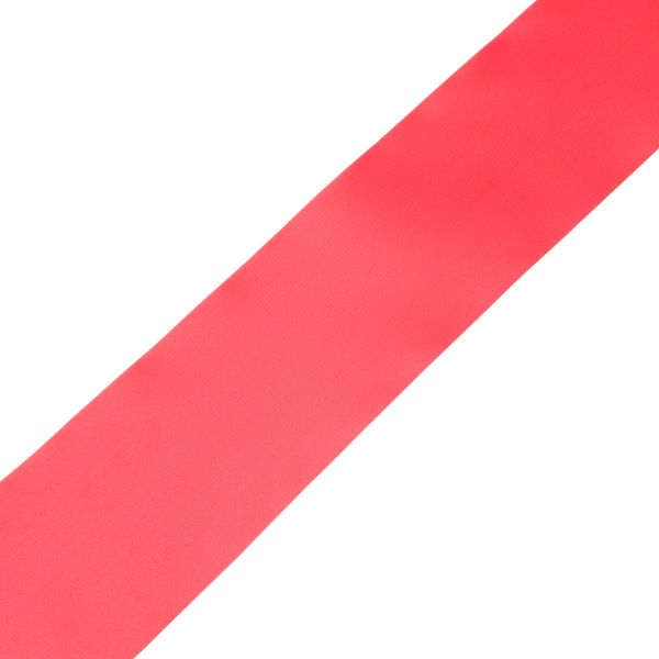 Лента атласная 1-сторонняя 100.0 мм / 100±2 метров, 13 красный, Globus