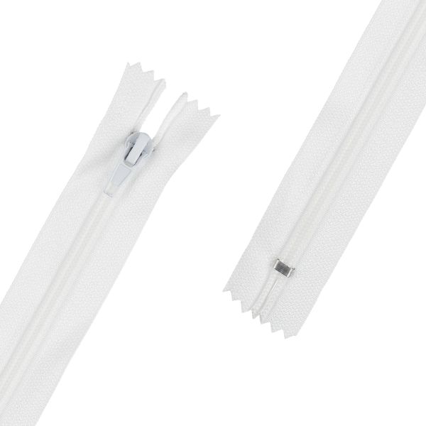 Молния спираль (витая) Т5 (5 мм) 1 зам., н/раз., 20 см, 101 белый, NON Blitz, 100 шт