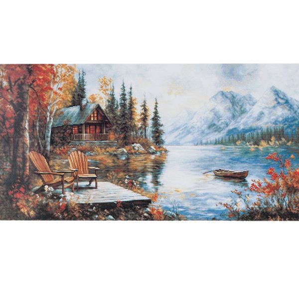 Набор для вышивания нитками Luca-S B716, Отголоски золотого времени года 70х35 см