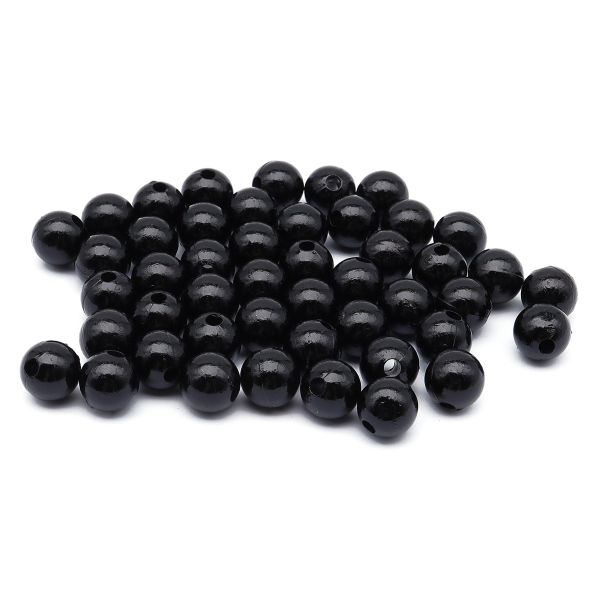 Бусины пластик (жемчуг) ⌀10 мм, 25 г, Astra&Craft (MH.КР.10.002.02 черный)