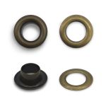 Люверсы металл ⌀_5.0 мм (внутр.), латунь, 100 шт, BIG