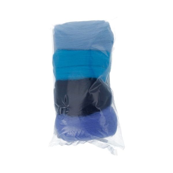 Шерсть для валяния в наборе 4х10 г. ассорти 4, Gamma AFW-040