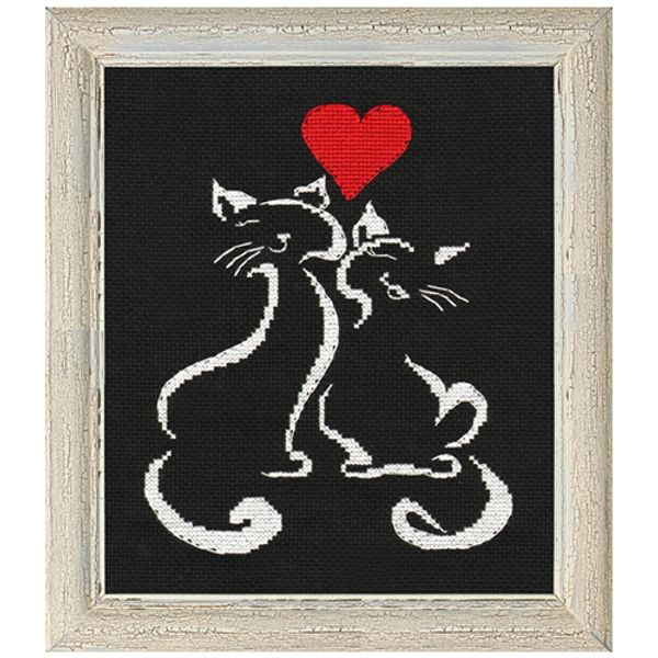 Набор для вышивания нитками Овен, Ля мур 15х19см