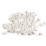 Бусины пластик (жемчуг) 13х7 мм, 80 шт, Astra&Craft, белый