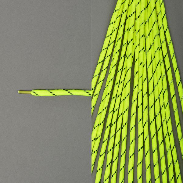 Шнурки круглые 10мм SLC012.10 длина 130 см двухцветные уп.10 шт