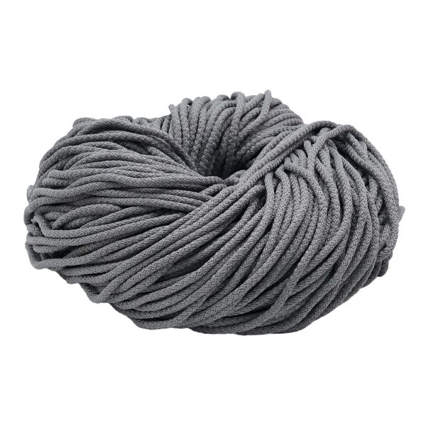 Шнур плетеный ⌀4.0-5.0 мм / 100 метров, 012 серый