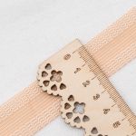 Кромка брючная клеевая тканая 25 мм / 5 метров, бежевый, 7210-9038