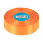 Лента атласная 1-сторонняя 25.0 мм / 33±2 метра, №510N(15-1460) оранжевый, Gamma