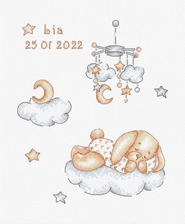 Набор для вышивания нитками Luca-S, Соня, 16х19,5 см