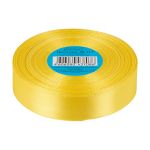 Лента атласная 1-сторонняя 25.0 мм / 33±2 метра, 117 бл.желтый, Gamma