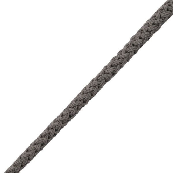 Шнур круглый х/б ⌀5.0 мм / 100 метров, цв.т.серый