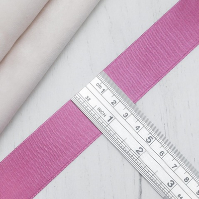 Лента атласная 1-сторонняя 25.0 мм / 22.86±1 метров, 167 сухая роза, Globus