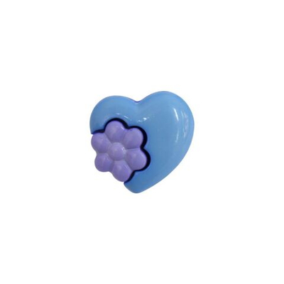 Украшения декоративные пуговицы Сердце с цветком, 48634 15мм 36 шт, 373/144