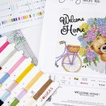 Набор для вышивания нитками Luca-S B1433, Добро пожаловать домой!, 22х22см