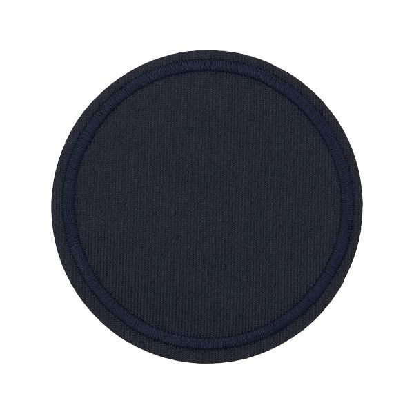 Термоаппликация джинсовая круглая, d80 мм (синий (blue)), LA431, 4 шт
