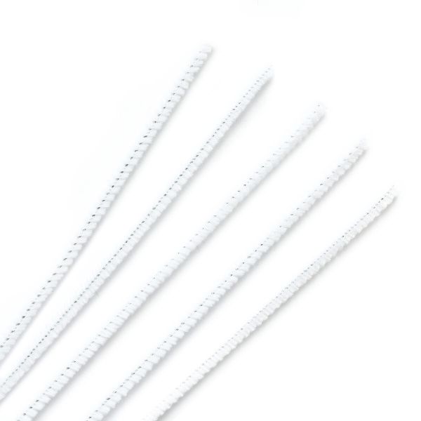 Синель-проволока, 6мм / 30см, 30 шт/упак, Astra&Craft (A-025 белый)