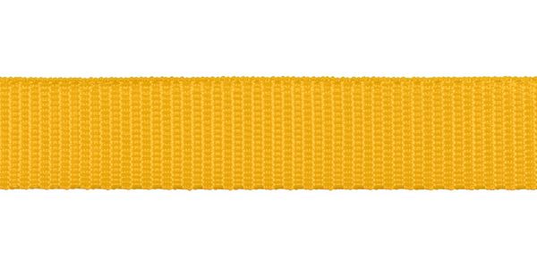 Стропа (ременная лента) 50 мм / 30 метров, толщ. 1.1 мм, [28 г/пог.м], 100% п/п, желтый, Gamma 3077