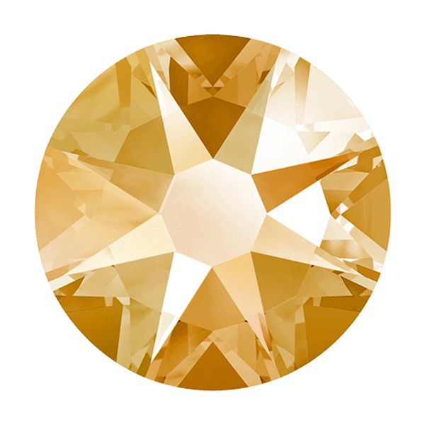 Стразы термоклеевые Xirius 8+8 граней (3,8-4,0 мм) HF16-03 цв. Topaz, уп. 100 шт